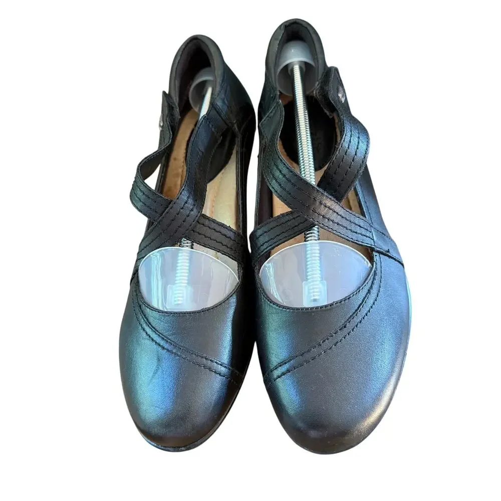 Earth Passage Criss Cross Mary Jane Pumps SZ 9 Comfort Minimalist Work Shoes